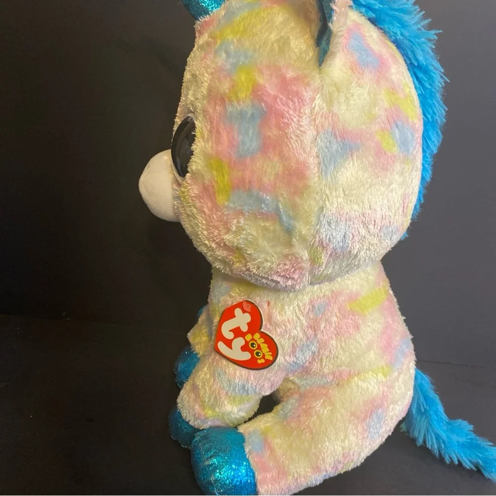 TY Beanie Boos - BLITZ the Unicorn Boo Toy Large 17” (new Other Flaws In Photos)